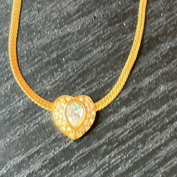 Vintage Swarovski (S.A.L.) Heart Necklace & Earrings - Picture 12 of 15